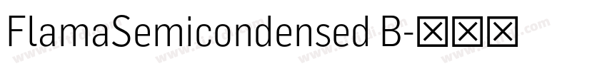 FlamaSemicondensed B字体转换